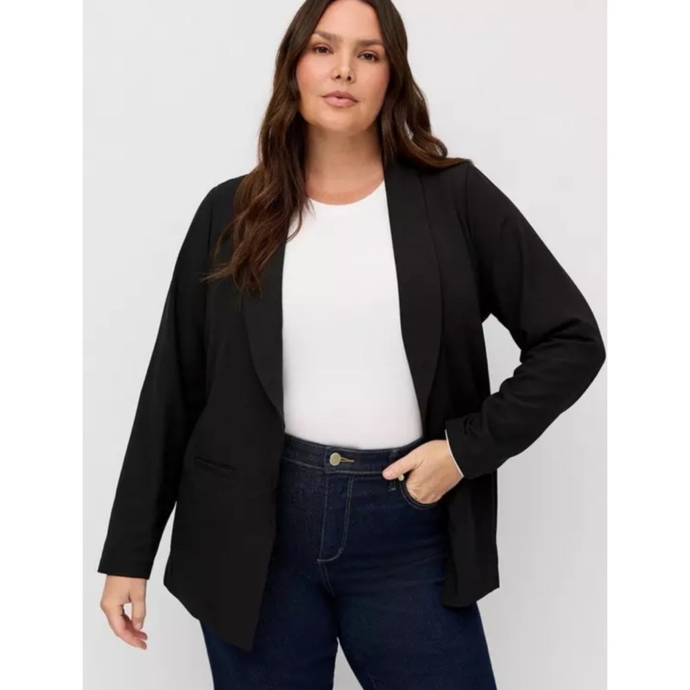 Torrid NWT Classic Shawl Collar Blazer in Deep Black Size 3